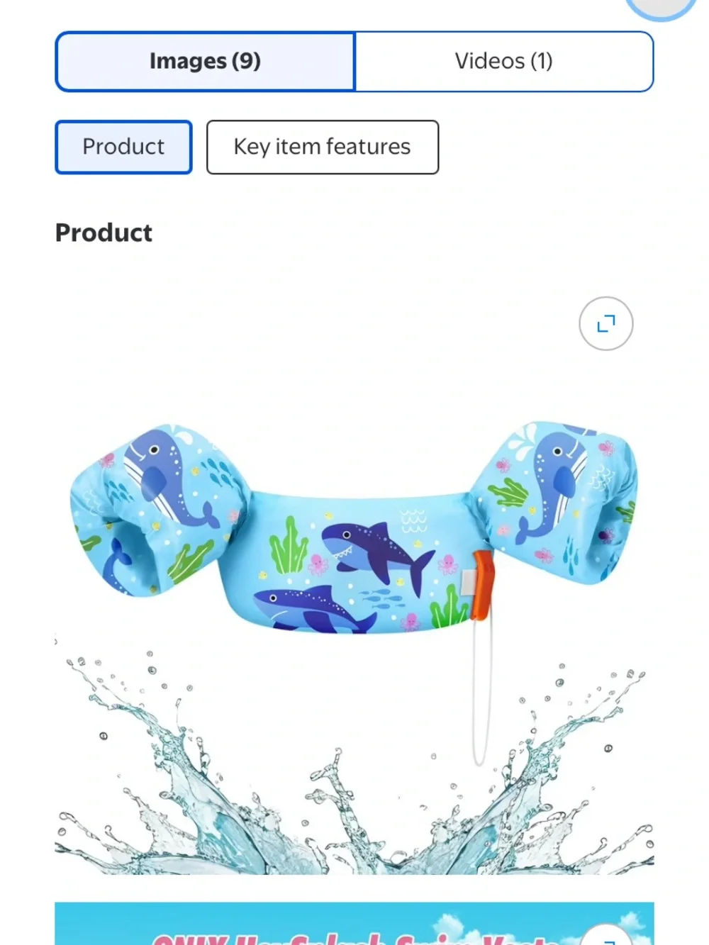 HeySplash Swim Vest for Kids, Puddle Float Jumper with Safety Buckle